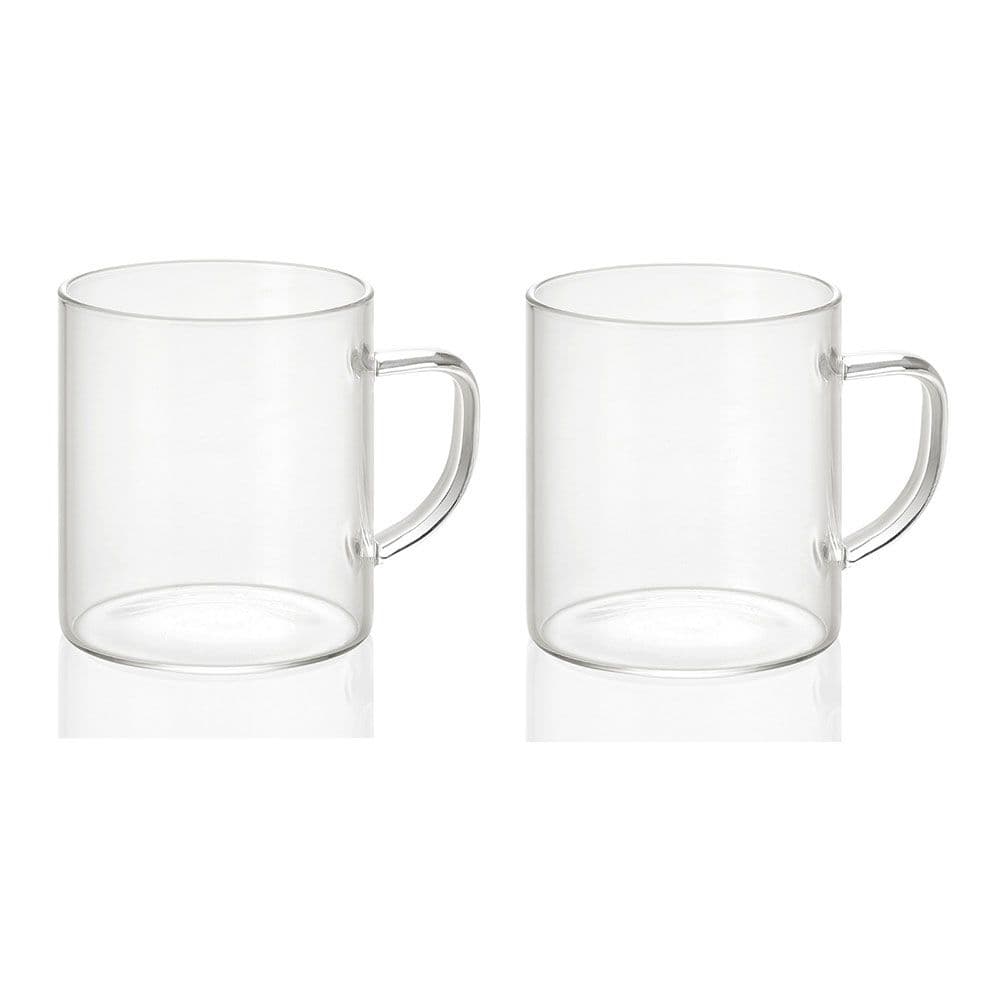 TAZAS DE VIDRIO 300 ml Ø7,5 x 8,5 cm, 2 uds