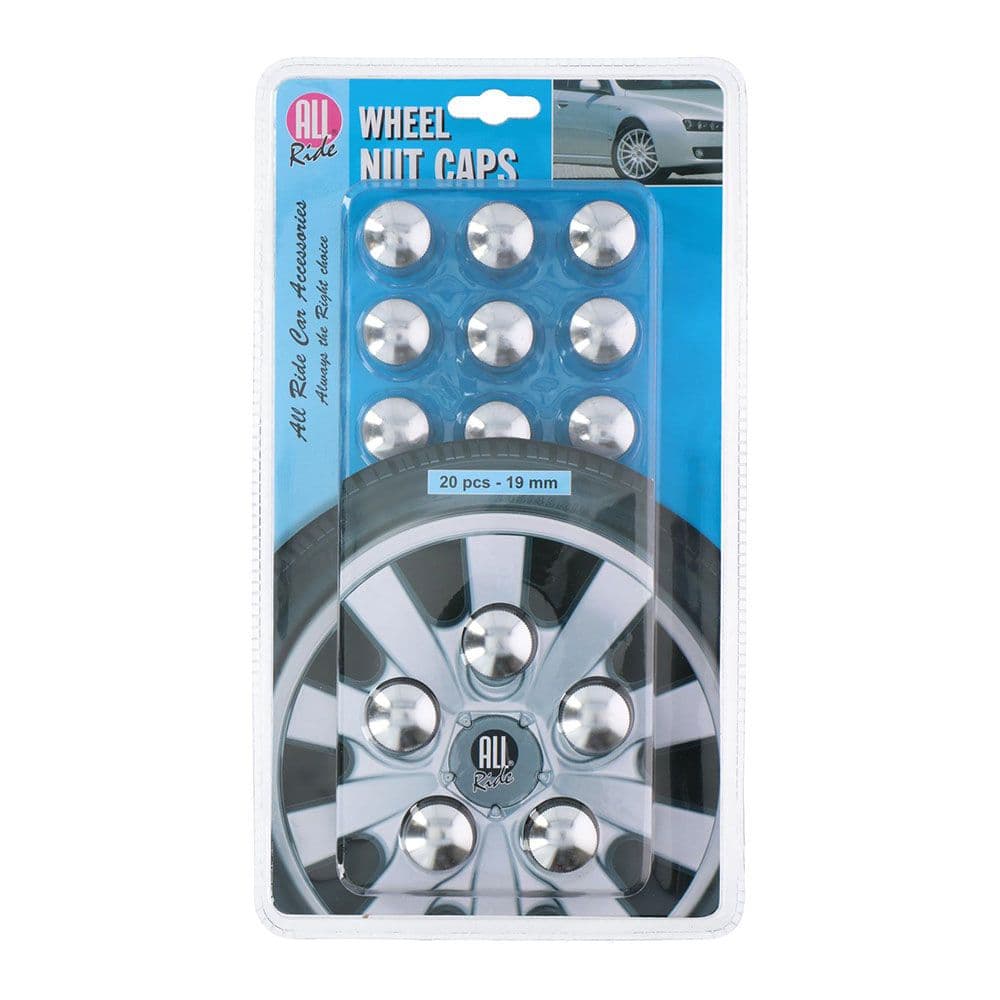 TAPAS PARA TUERCAS DE RUEDA 19 mm 20 PIEZAS ALL RIDE