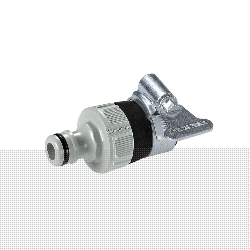 CONECTOR RÁPIDO CON ABRAZADERA PARA GRIFOS SIN ROSCA Ø14 - 17 mm, BLISTER