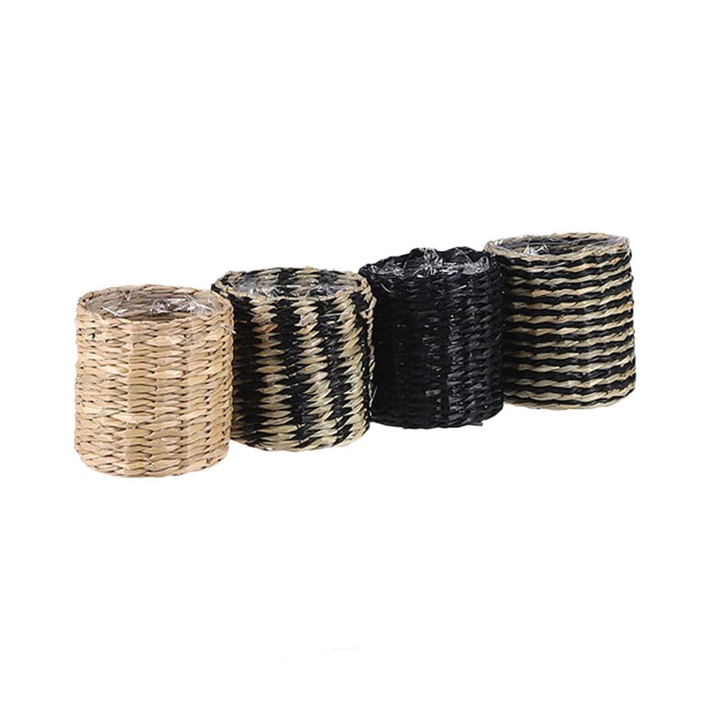 CESTO MODELO ALEXIS NEGRO Y BEIGE, MODELOS VARIADOS, Ø7 x 7 cm
