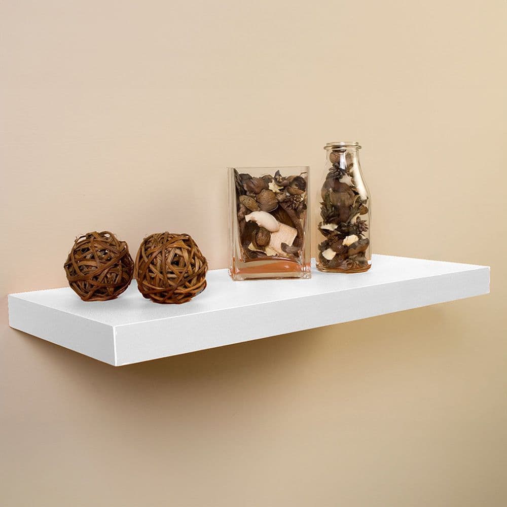 ESTANTERIA CON FIJACIÓN INVISIBLE 60 x 25 cm BLANCO