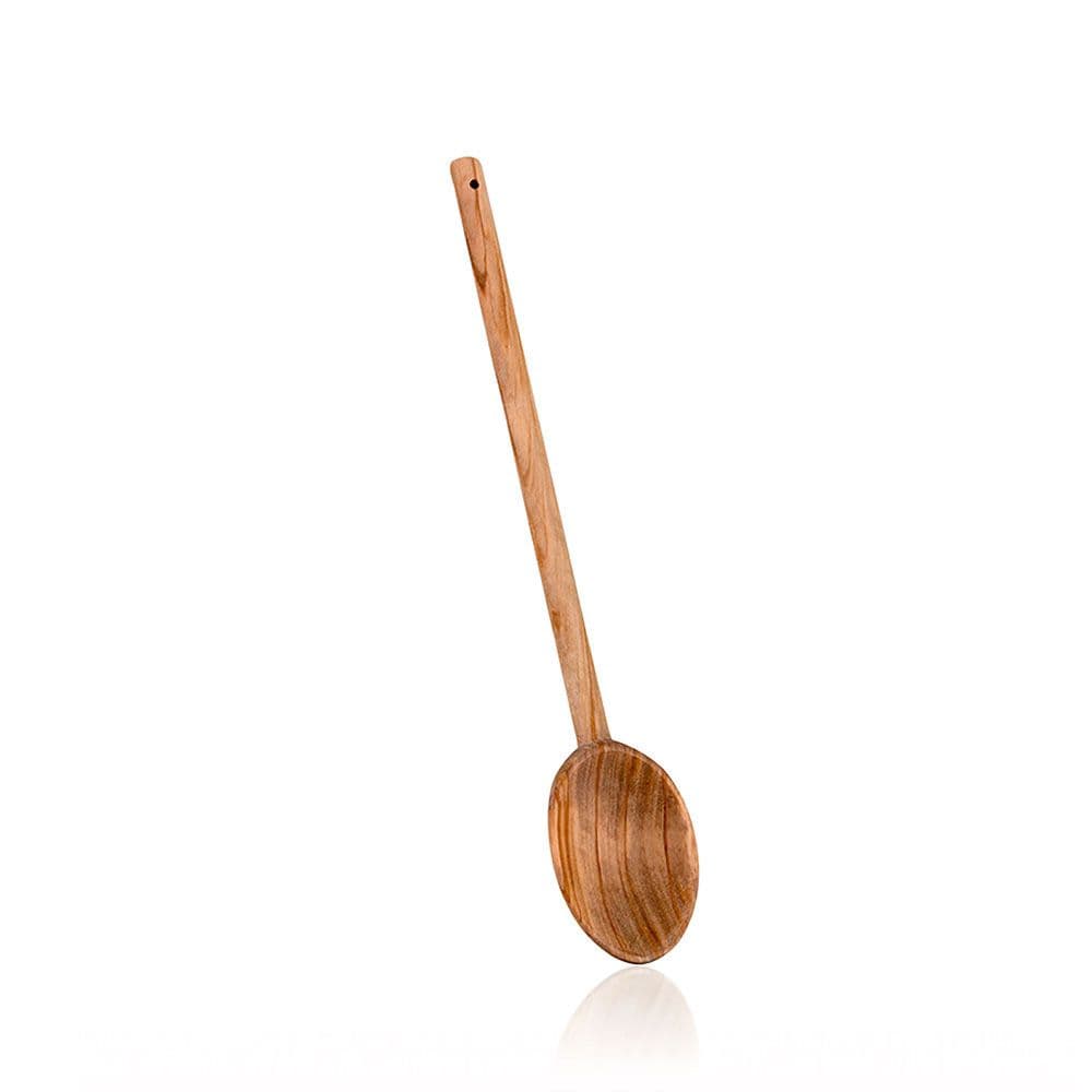 CUCHARA OVAL DE MADERA DE OLIVO 30 cm