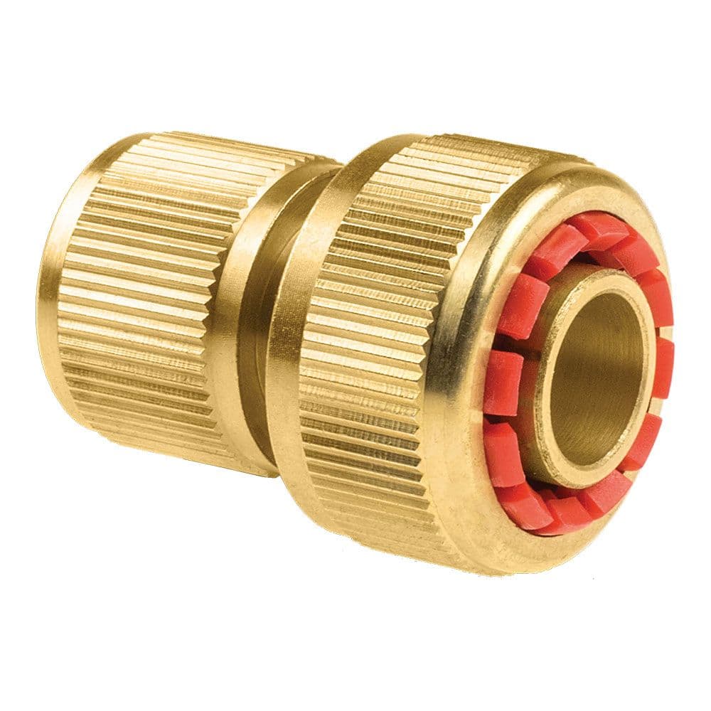 CONECTOR RÁPIDO DE MANGUERA DE LATÓN STOP BRASS 6 bar, ¾ pulg, BLISTER