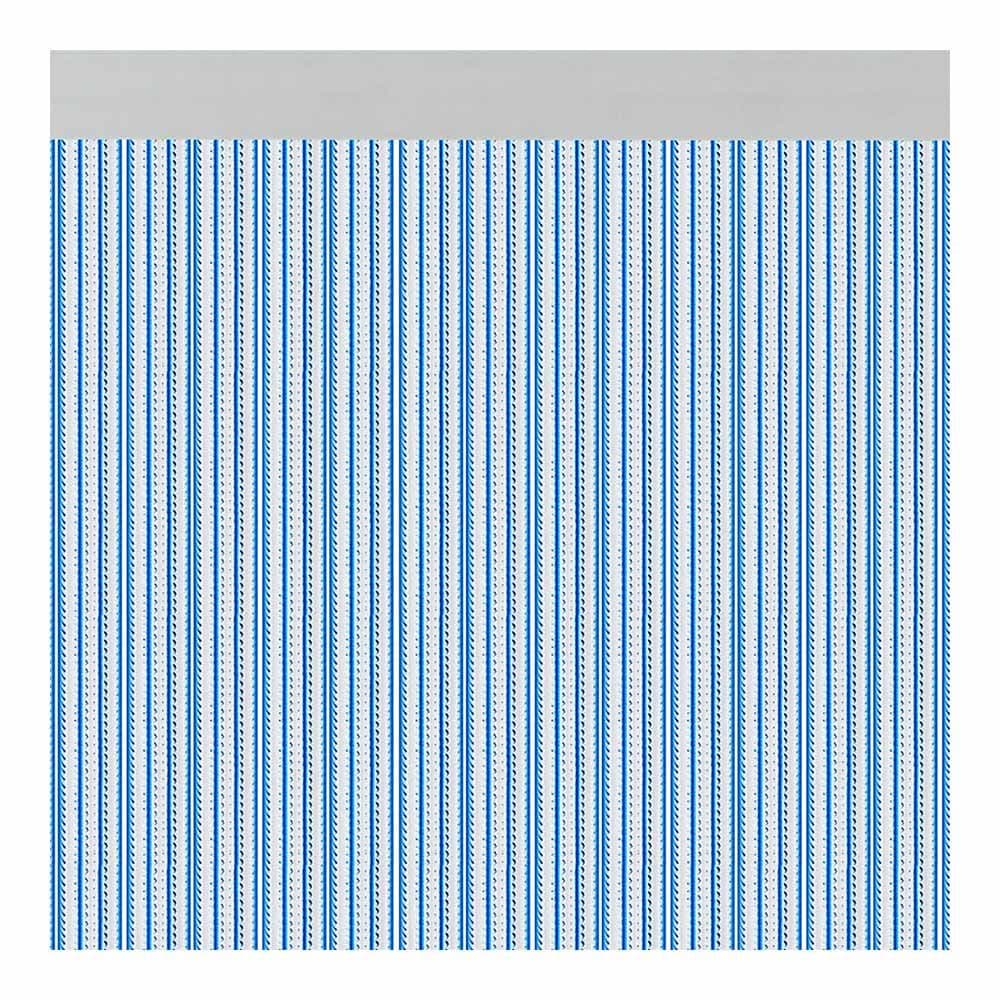 CORTINA PARA PUERTA MODELO BRESCIA COLOR AZUL 90 x 210 cm