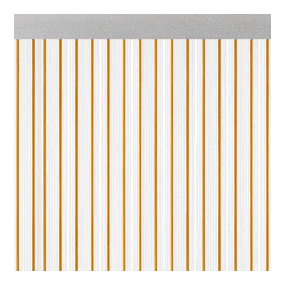 CORTINA PARA PUERTA MODELO FERRARA TRANSPARENTE COLOR MIEL 90 x 210 cm