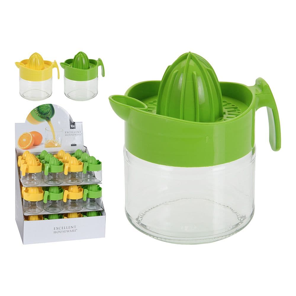 EXPRIMIDOR DE CRISTAL COLORES SURTIDOS