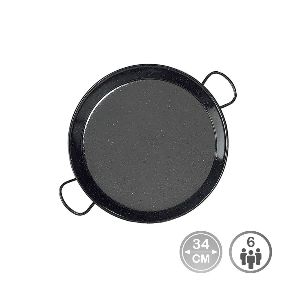 PAELLERA ESMALTADA PARA INDUCCION Y VITROCERAMICA Ø34 cm (6 PERSONAS)