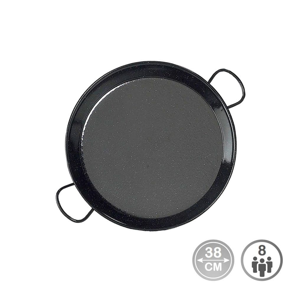 PAELLERA ESMALTADA PARA INDUCCION Y VITROCERAMICA Ø38 cm (8 PERSONAS)