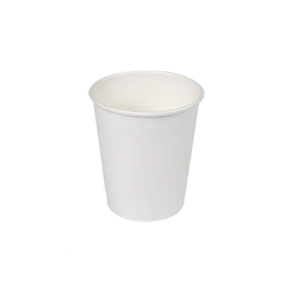 VASOS DE CARTÓN BLANCOS 200cc, 50 uds