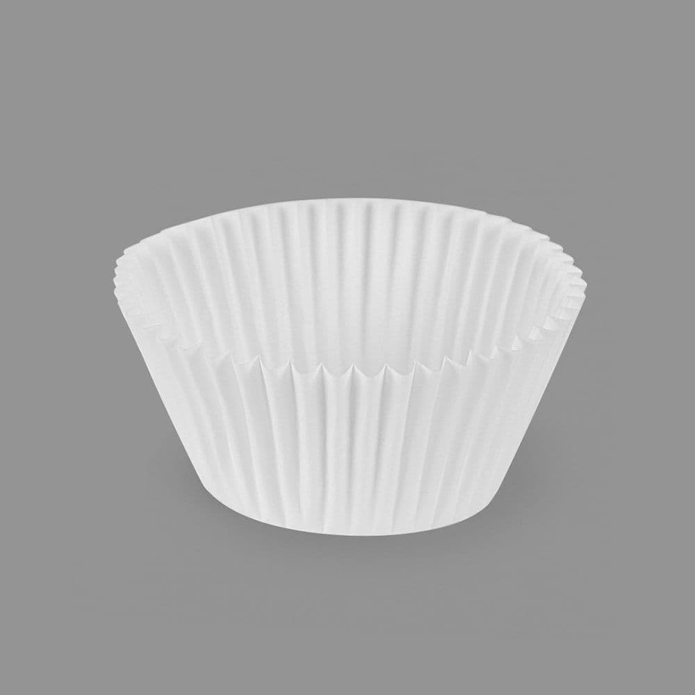 MOLDES DE PAPEL PARA MAGDALENAS BLANCO Ø4,8 x 3,4 cm, BLISTER 60 uds