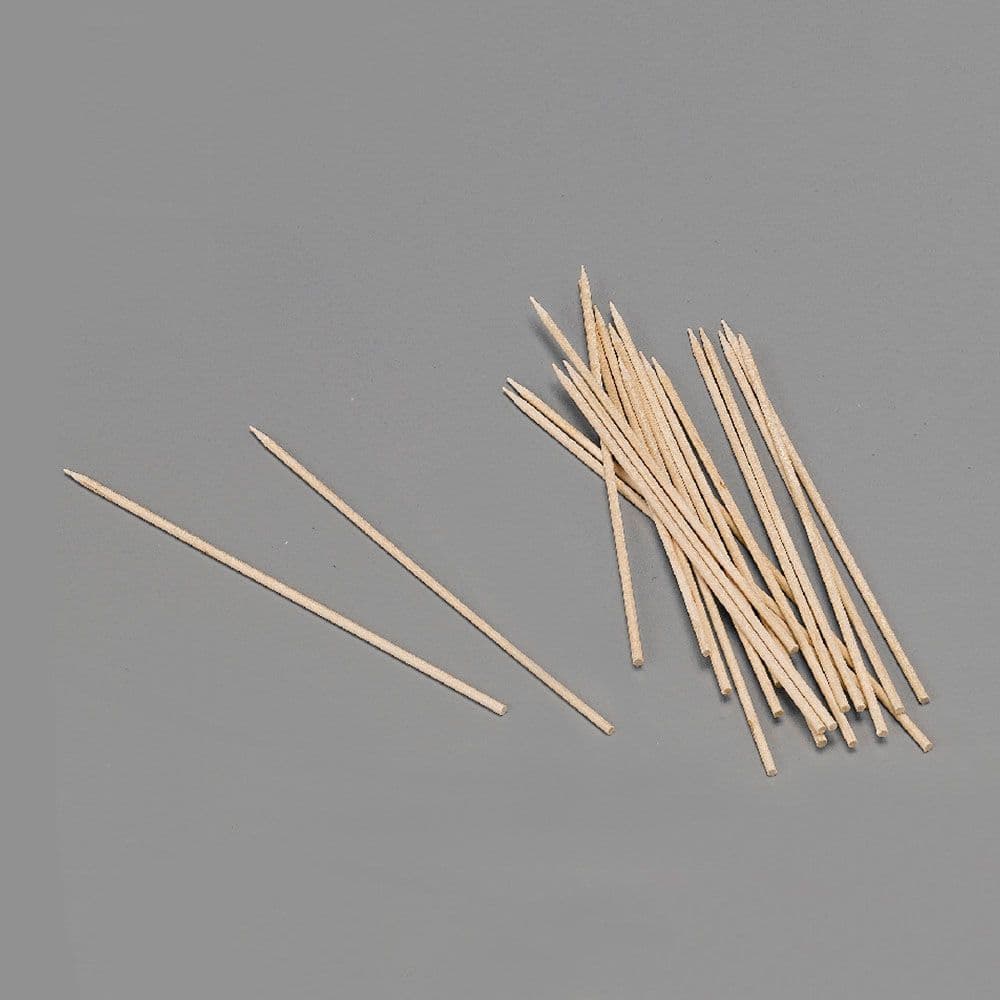 PINCHOS DE MADERA HIGIÉNICOS 2 x 150 mm, BLISTER 100 uds