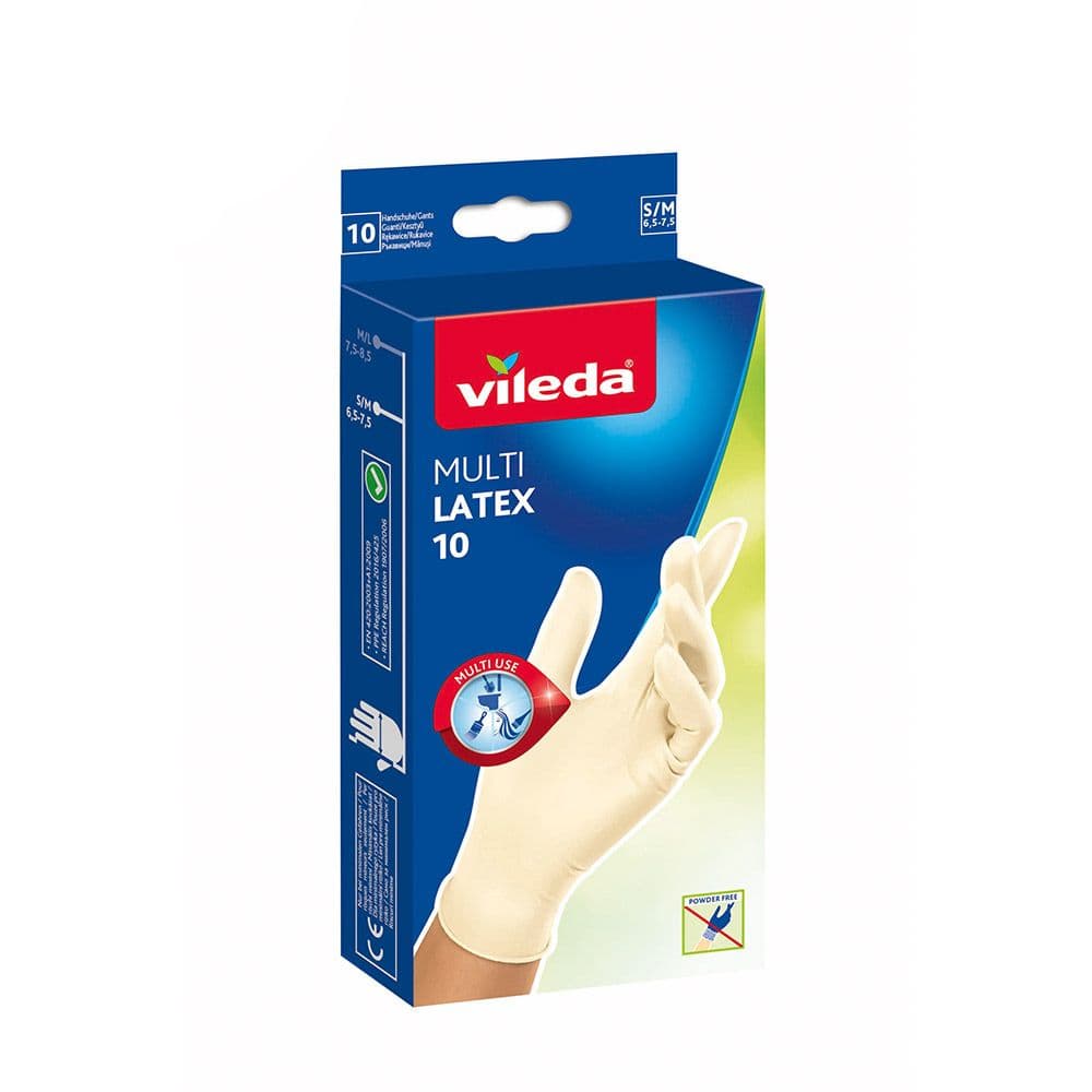 GUANTE MULTI LATEX 10 uds TALLA S/M
