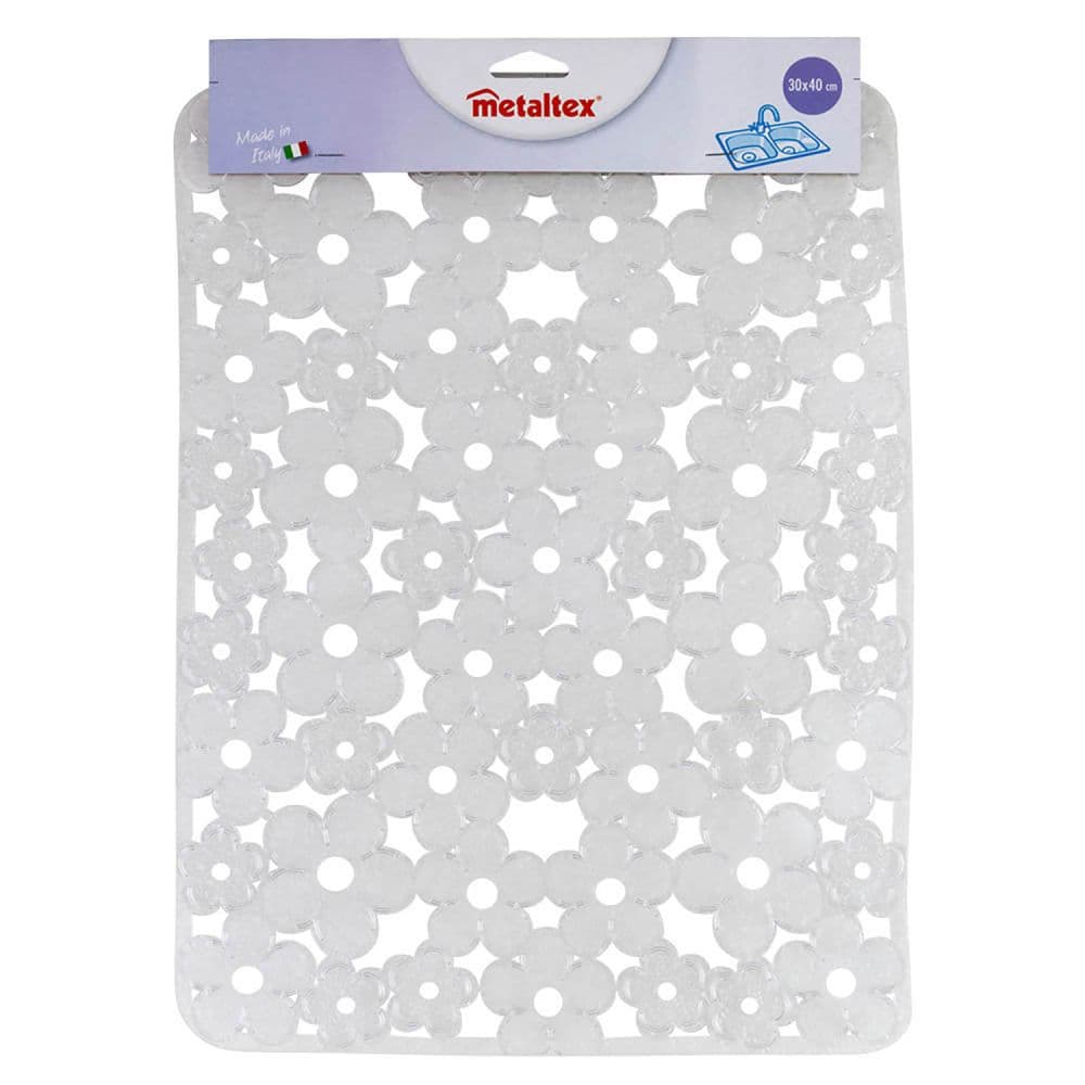 SALVAPLATOS PARA FREGADERO, RECTANGULAR, DE PVC TRANSLÚCIDO, 30 x 40 cm