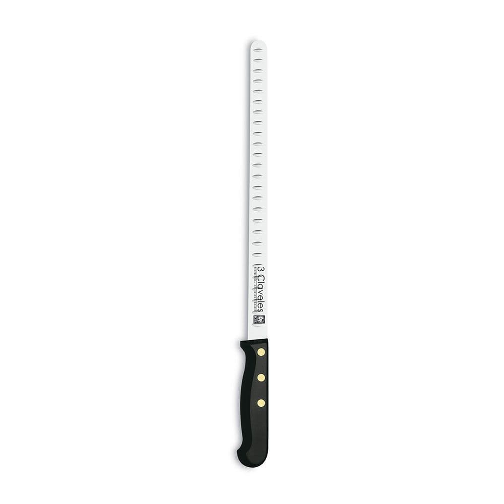 CUCHILLO JAMONERO ALVEOLADO POM 29 cm