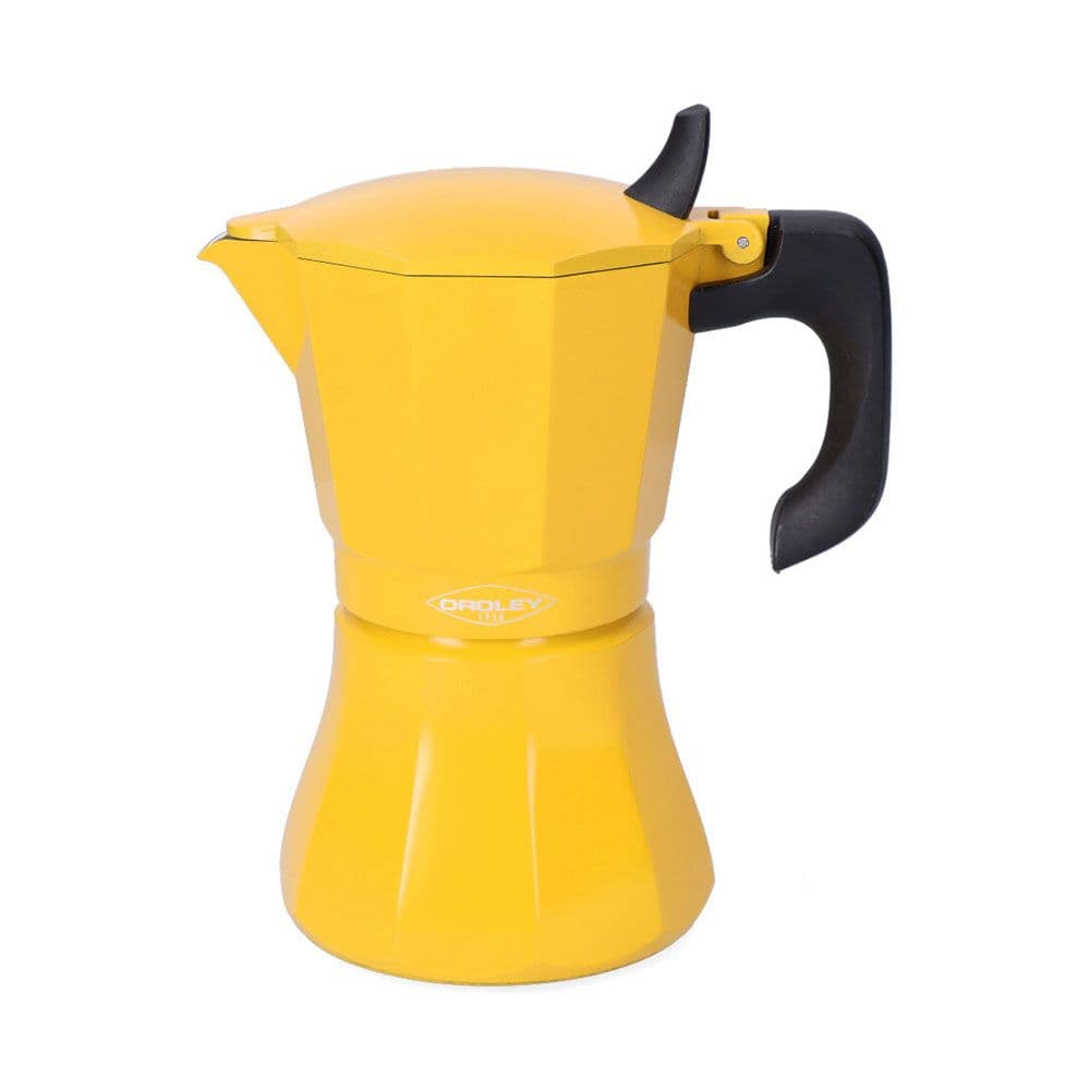 CAFETERA PETRA MOSTAZA DE ALUMINIO DE 9 TAZAS