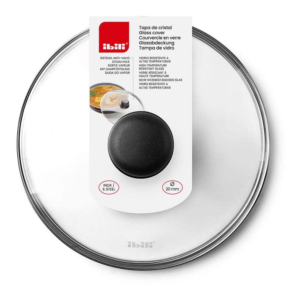 TAPA DE CRISTAL, Ø24 cm