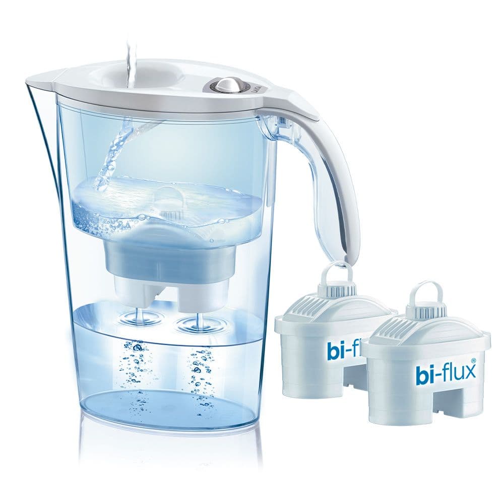 JARRA FILTRANTE BLANCA J31-CC 2,3 L + 2 FILTROS BIFLUX