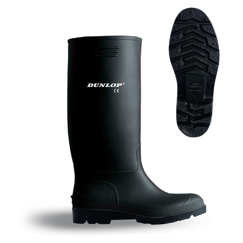 BOTA DE AGUA PVC CAÑA ALTA NEGRA TALLA 39