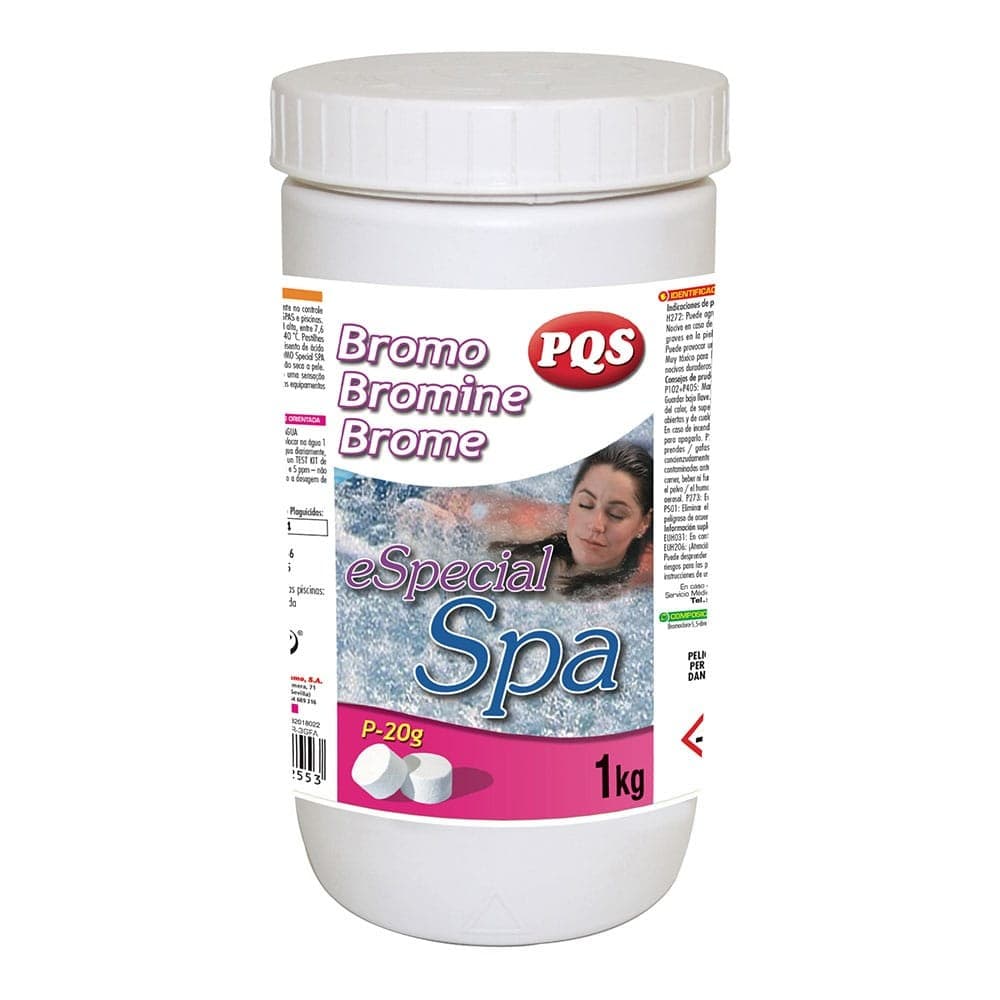 BROMO DESINFECTANTE SIN CLORO ESPECIAL SPA, BOTE 1 kg