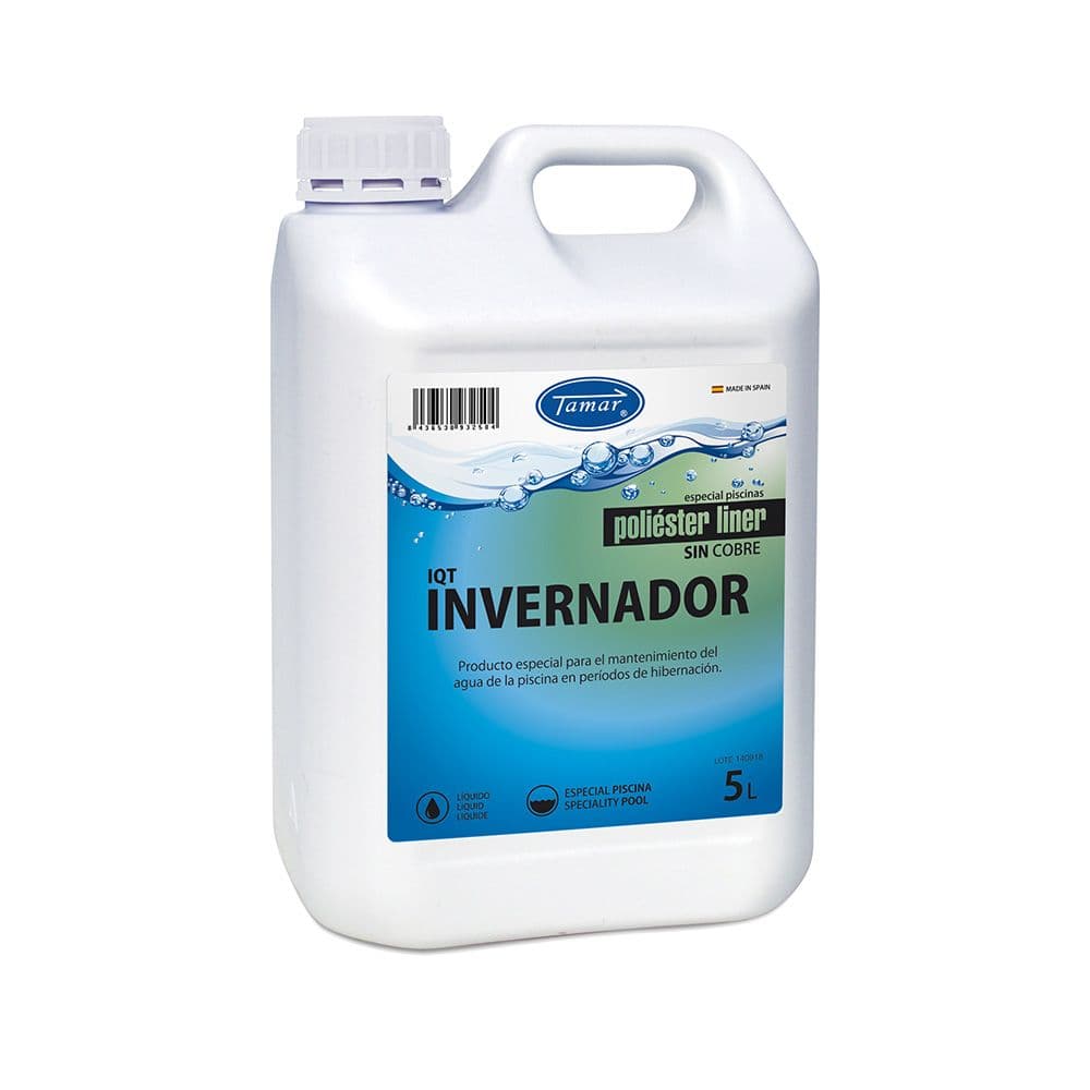 INVERNADOR ESPECIAL PISCINAS POLIÉSTER LINER, GARRAFA 5 L