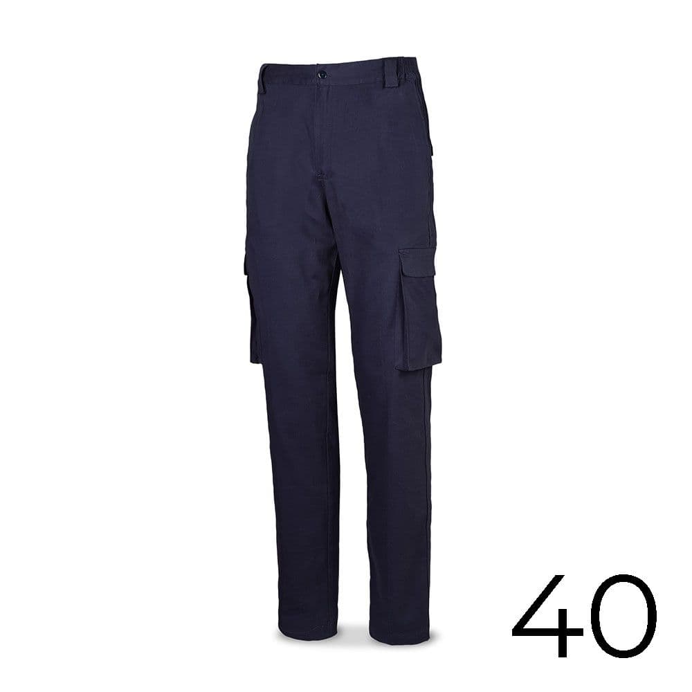 PANTALÓN STRECH 98% ALGODON 2% ELASTANO 240g. AZUL MARINO TALLA 40 588PBSAM/40