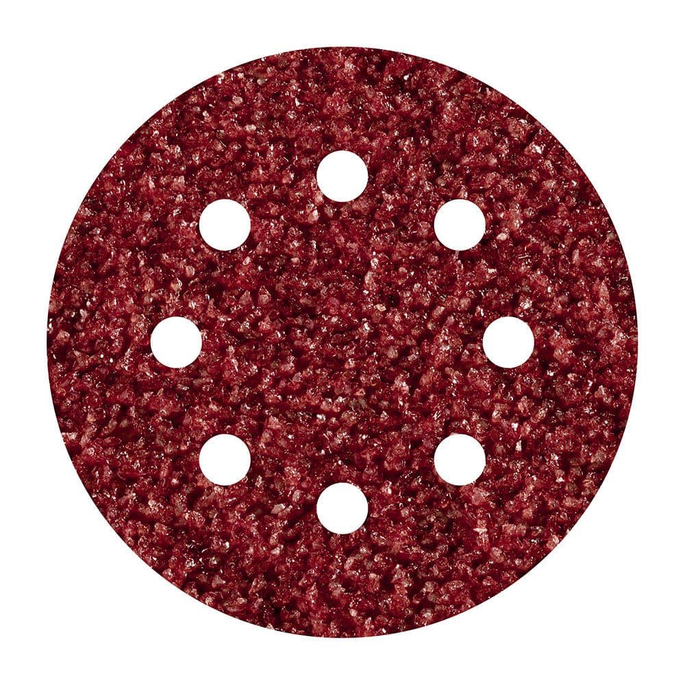 HOJAS DE LIJAR ADHESIVAS DE CORINDÓN PERFORADAS, Ø125 mm, GRANO 40, PACK 5 uds