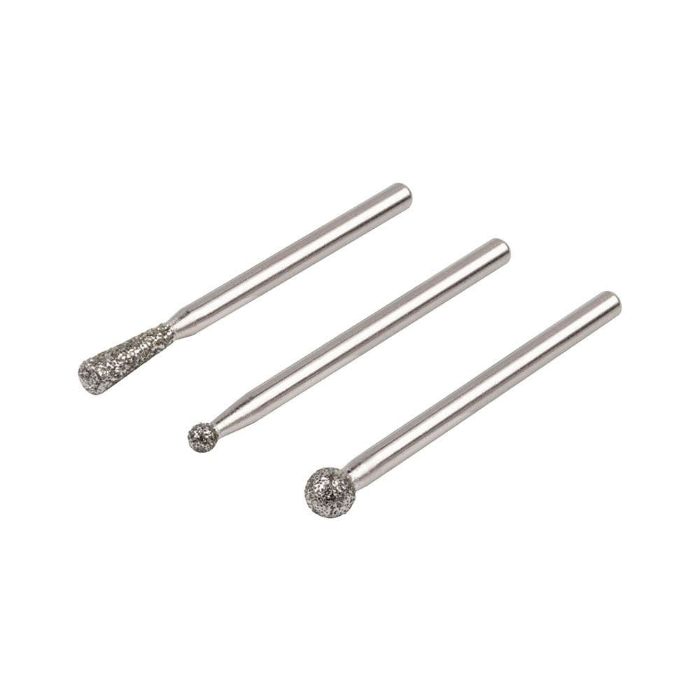 MUELAS DE DIAMANTE ESFÉRICAS Y CÓNICAS, SET 3 uds