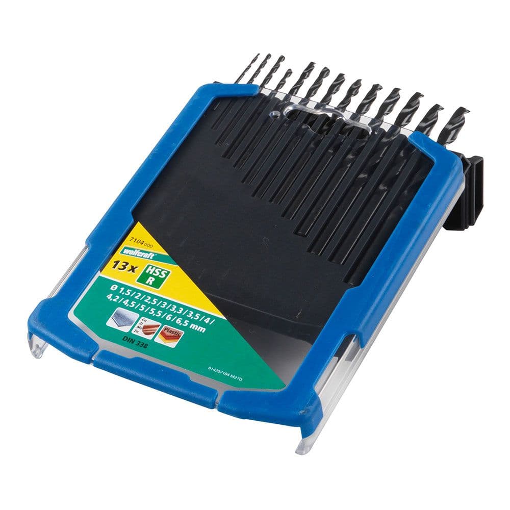 BROCAS PARA METAL HSS FL, JUEGO DE 13 PIEZAS, Ø1,50 - Ø6,50 mm