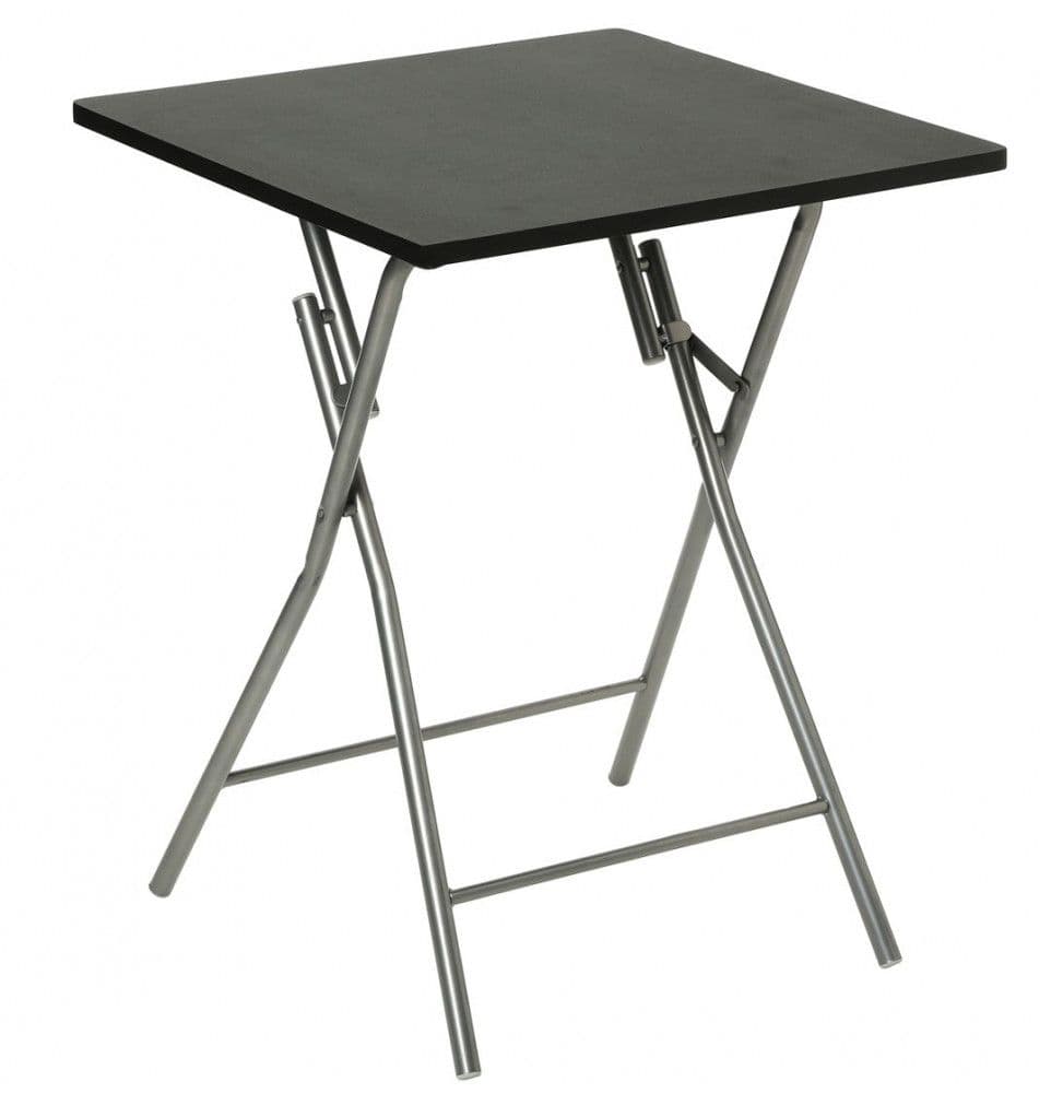 MESA PLEGABLE NEGRA 60 x 60 x 75 cm