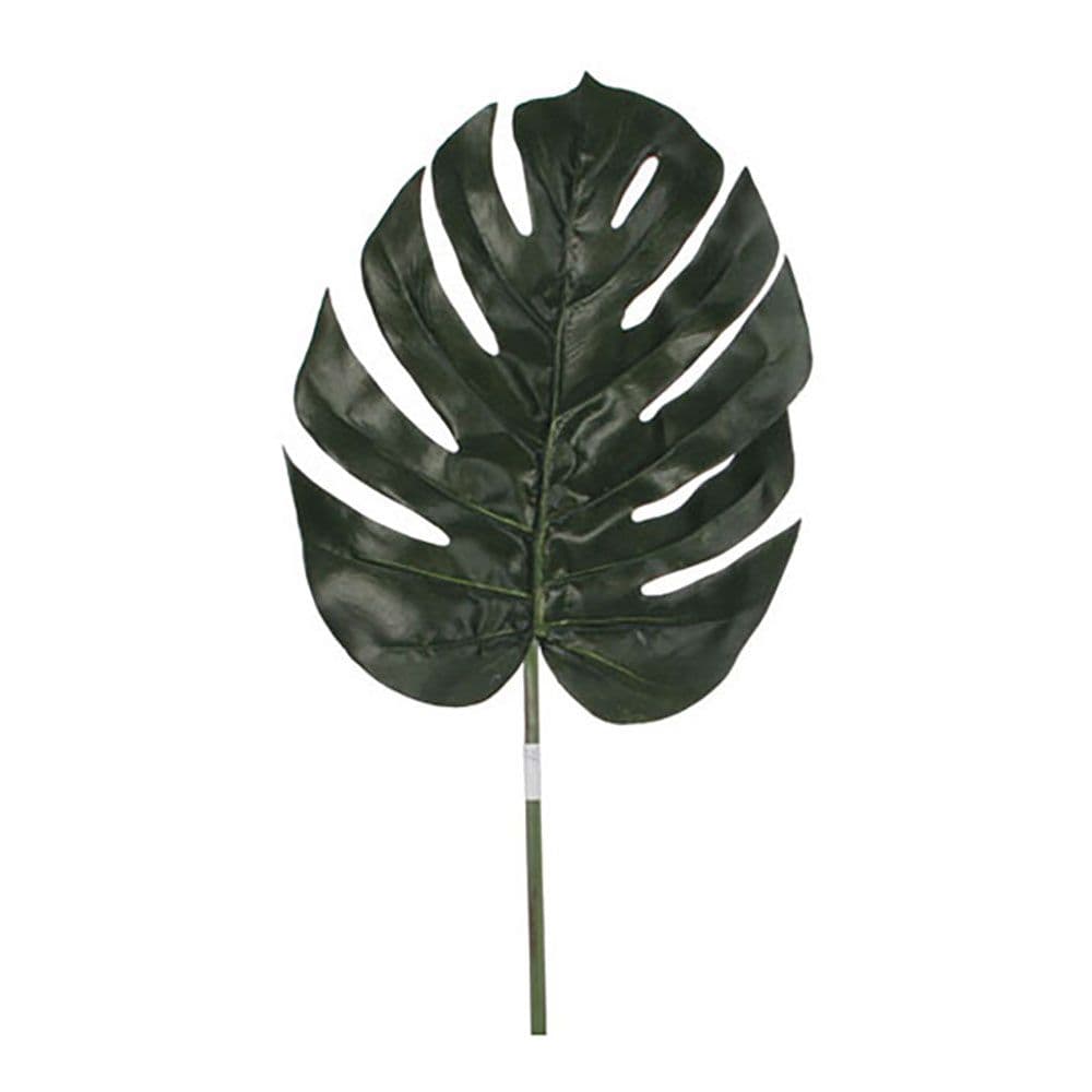 HOJA DE MONSTERA COLOR VERDE 88 cm