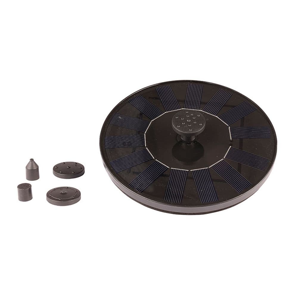 FUENTE SOLAR DE JARDÍN, DE PLÁSTICO, CON EFECTO DE MOVIMIENTO - Ø16 x 3,5 cm