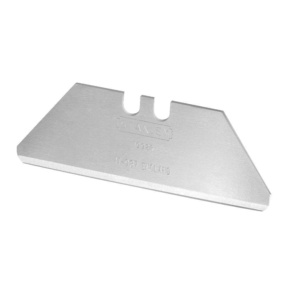 BLISTER 10 HOJAS TRAPEZOIDALES 62 mm PUNTA REDONDEADA PARA CÚTER 2-11-987 STANLEY 84474