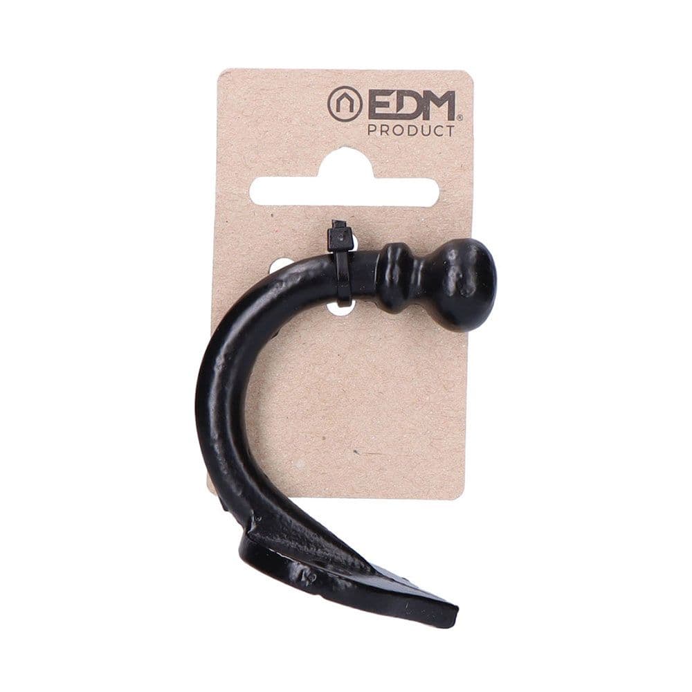 COLGADOR BASE LANZA HIERRO NEGRO