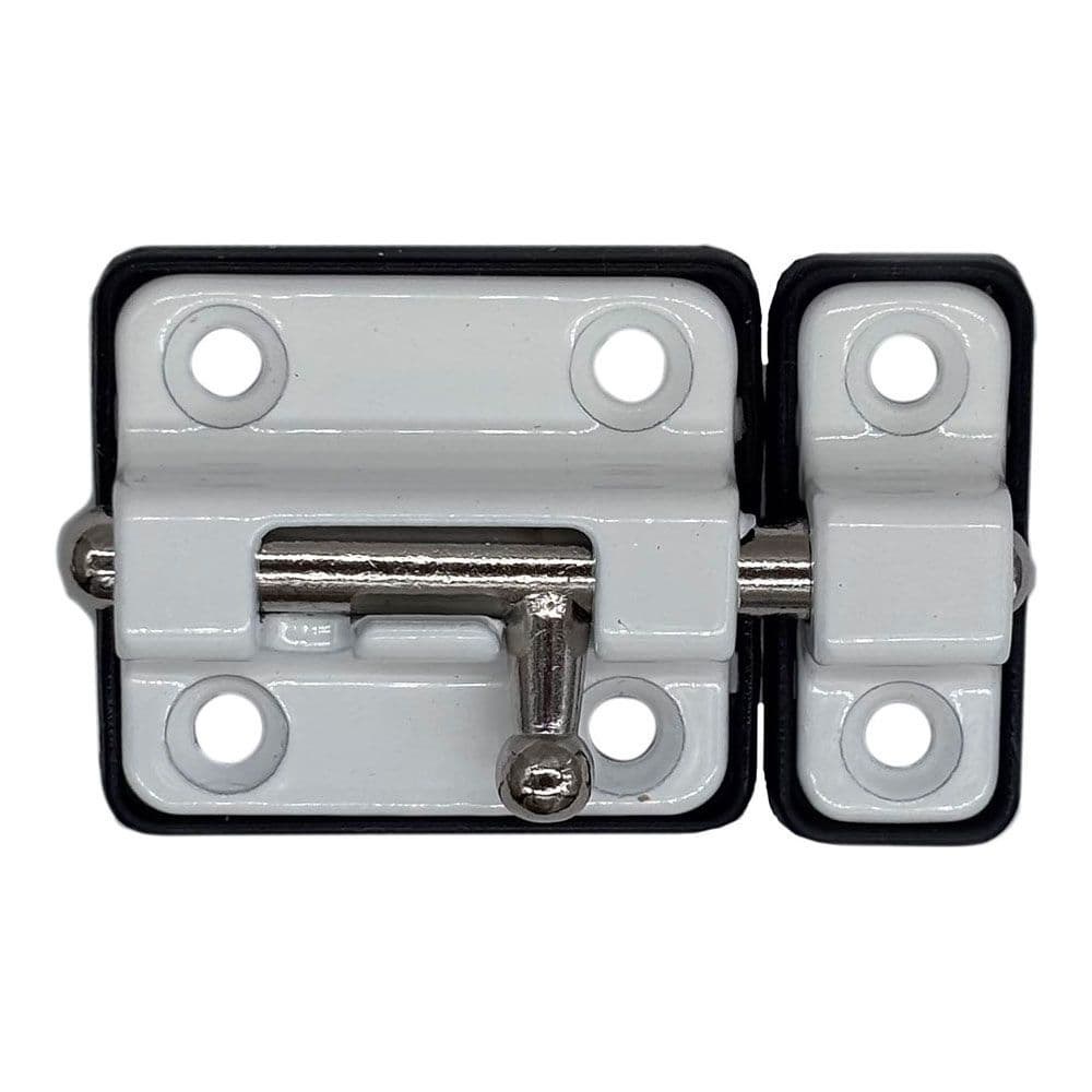 PASADOR CERROJO BASE PLÁSTICA 35 mm BLANCO