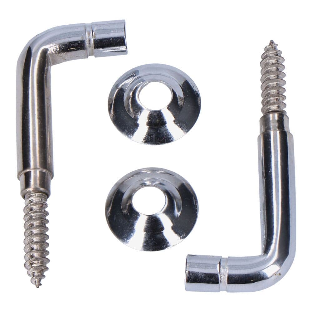 ALZAPAÑOS TORNEADOS LATÓN NIQUELADO 25 mm. RECOGEDOR DE CORTINA, 2 uds