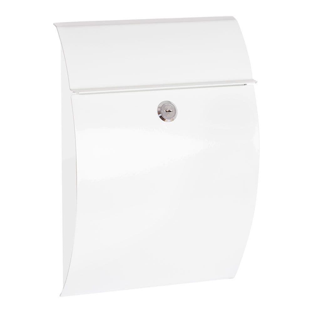 BUZÓN INDIVIDUAL EXTERIOR, PEQUEÑO, GALAN, ACERO, BLANCO, 21 x 7,5 x 29 cm