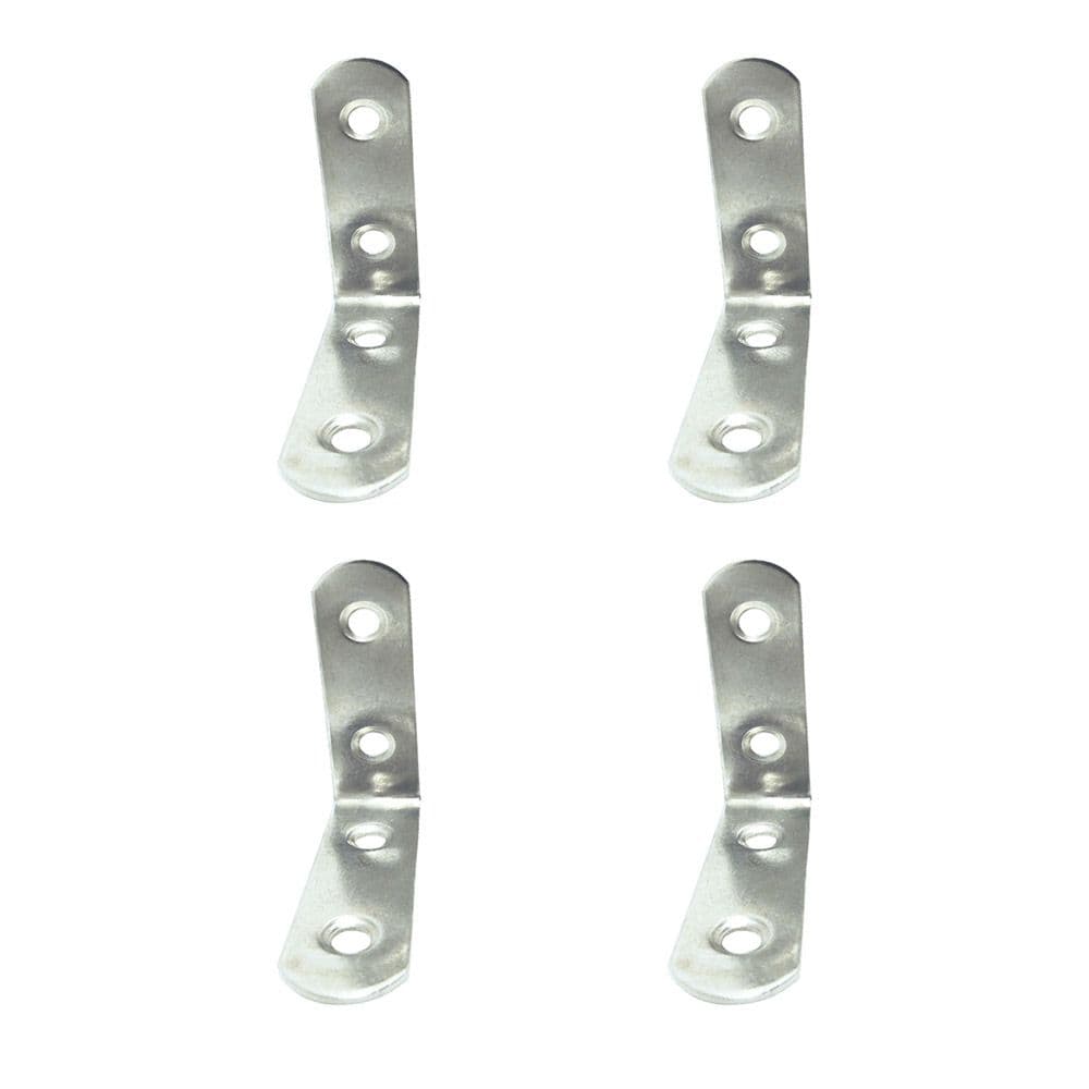 ÁNGULO REFUERZO AN24, ACERO INOXIDABLE, 50 x 50 x 16 mm. 4 unidades