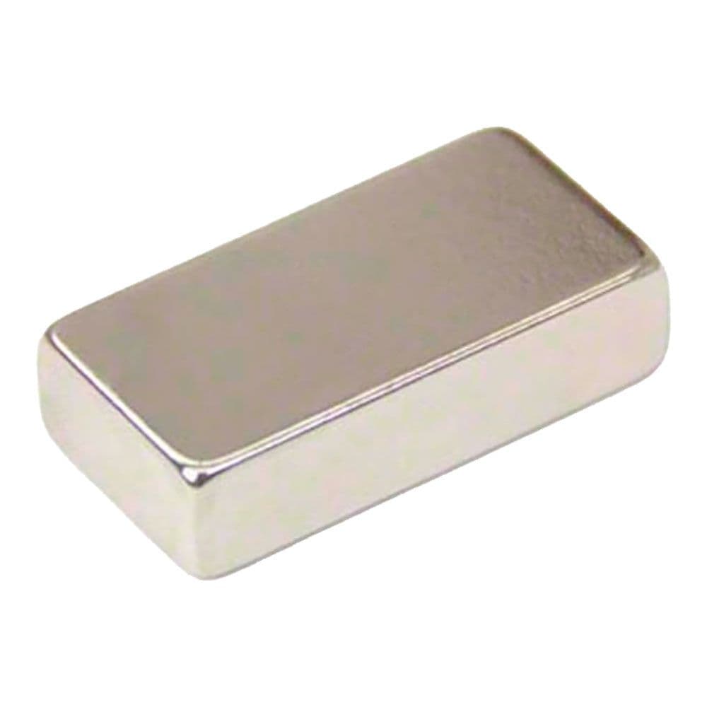 IMÁN NEODIMIO BLOQUE IM30 NIQUEL 40 x 20 x 10 mm