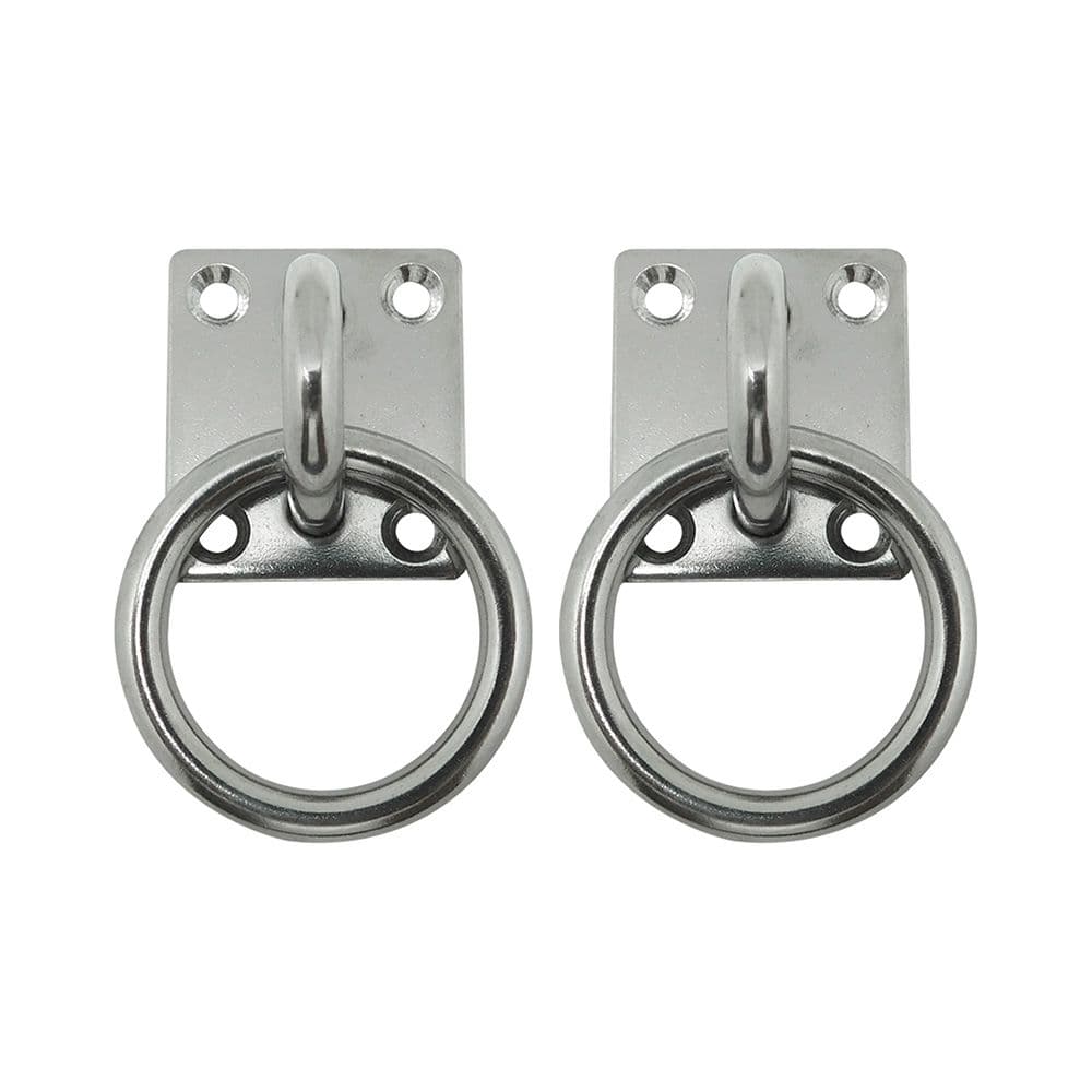 PLACA AMARRE CON ANILLA AP13, 6 mm, INOXIDABLE, BLISTER 2 uds