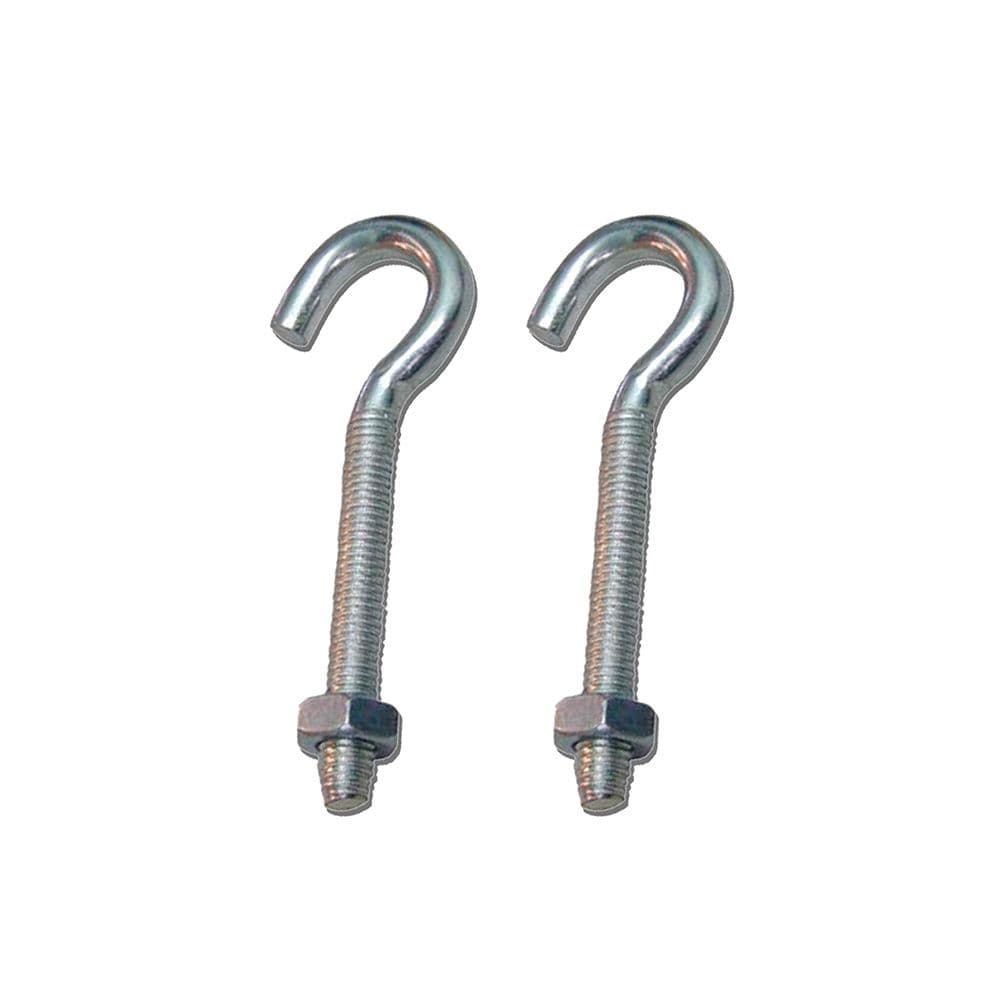 HEMBRILLA ABIERTA CON TUERCA HM02, M8 x 60 mm, ZINCADO, BLISTER 2 uds