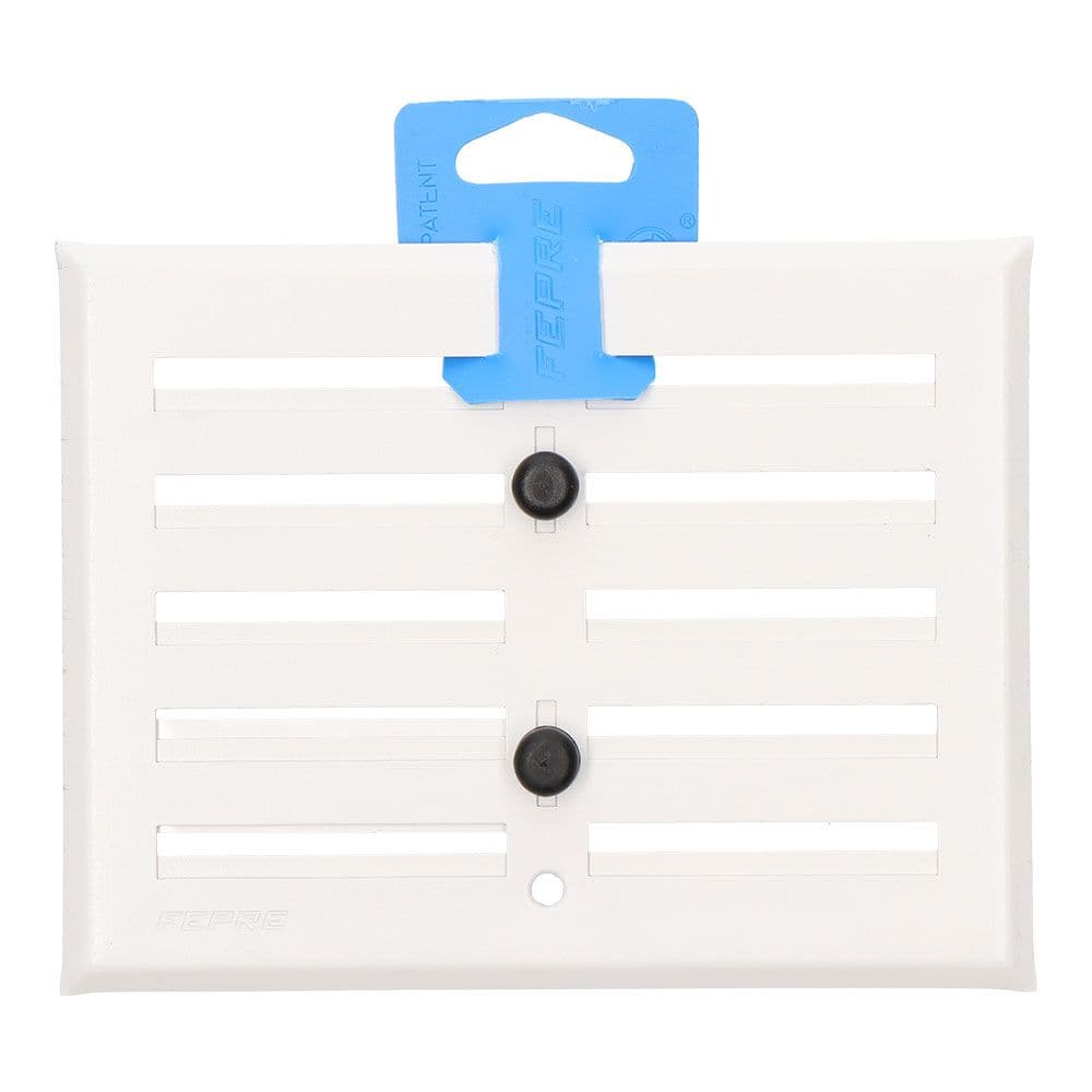 REJILLA REGULABLE. ALUMINIO 0.8 BLANCO 130x170mm