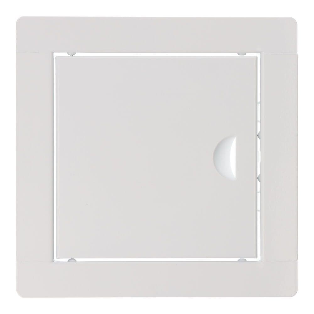 TAPA DE REGISTRO CUADRADA EMPOTRABLE ACERO 15x15cm BLANCA