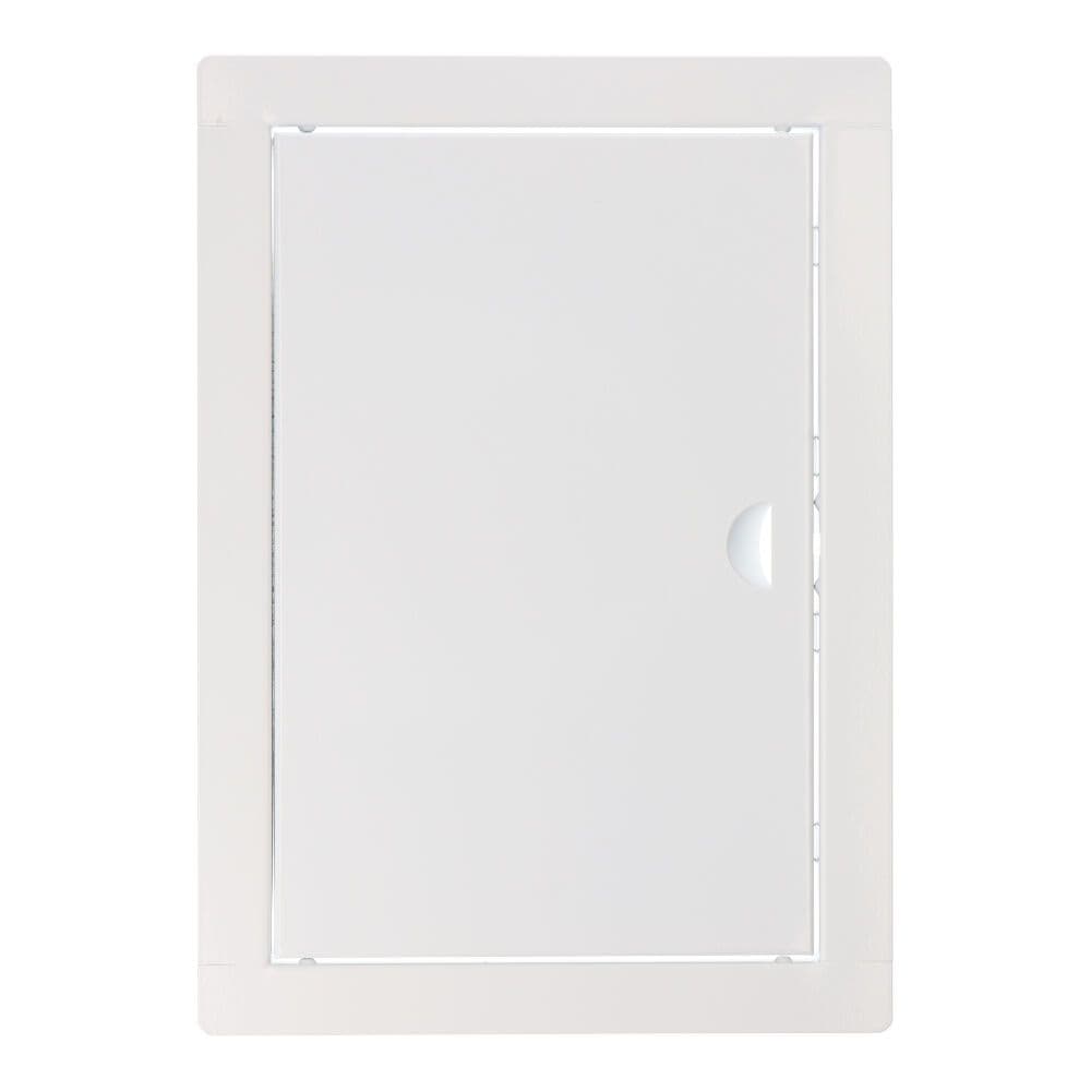 TAPA DE REGISTRO RECTANGULAR EMPOTRABLE ACERO 20x30cm BLANCA