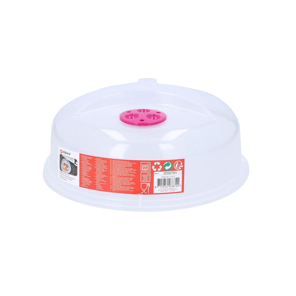 TAPA DE ALIMENTOS PARA MICROONDAS, COLORES SURTIDOS, Ø26 cm