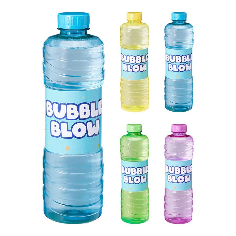 BOTELLA DE RECARGA PARA POMPAS DE JABÓN, COLORES SURTIDOS, 1 l