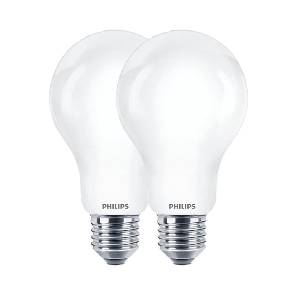 BOMBILLA ESTÁNDAR LED E27 10,5 W 1521 lm 2700K LUZ CÁLIDA, 2 uds.