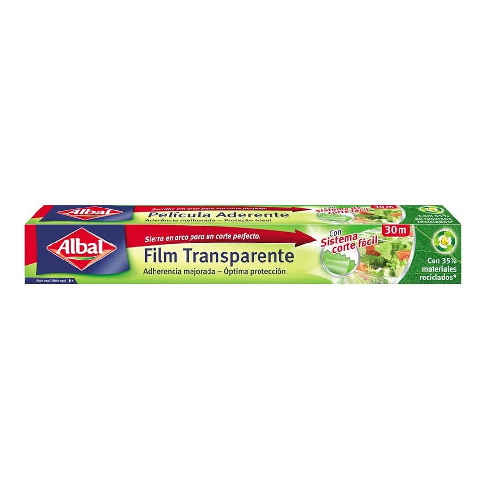 PAPEL FILM TRANSPARENTE 35% MATERIAL RECICLADO 30 m