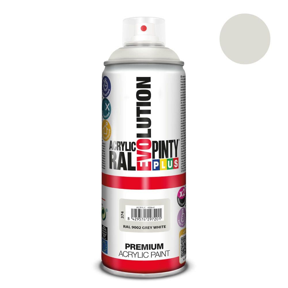 PINTURA ACRÍLICA SPRAY EVOLUTION 520 cc RAL 9002 GREY WHITE 300 g