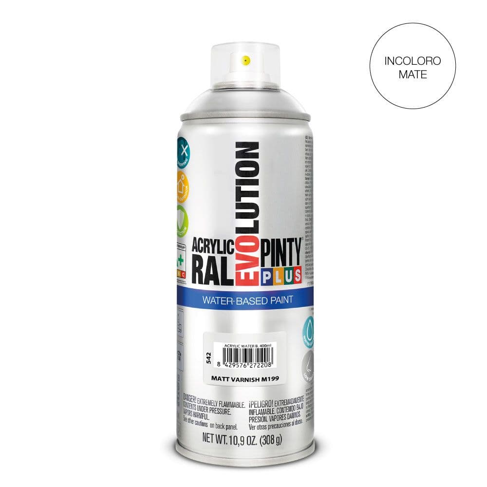 SPRAY BARNIZ EVOLUTION WATER-BASED 520 cc MATE M199