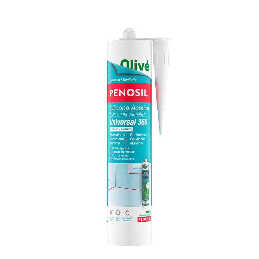 SILICONA ACÉTICA SANITARIA UNIVERSAL 360 BLANCA 280 ml